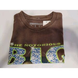Biggie Smalls Notorious B.I.G.‎ T-shirt-size SMALL- VINTAGE LOOK